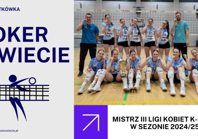 Siatkarki Jokera Świecie wróciły z Bydgoszczy z mistrzostwem III ligi kobiet!!!