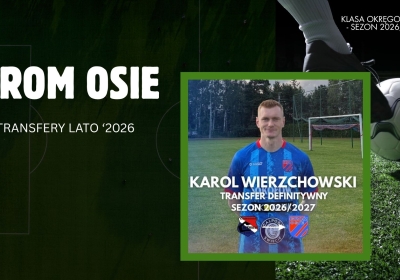 Karol Wierzchowski wzmocnił ofensywę Gromu Osie