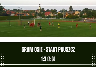 Grom Osie prowadził, ale przegrał sparing ze Startem Pruszcz