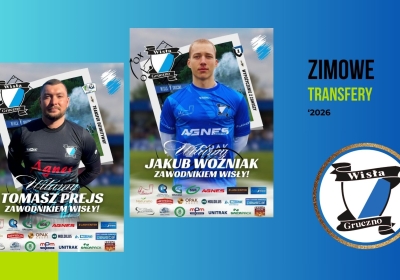 Tomasz Prejs i Jakub Woźniak zagrają w Wiśle Gruczno