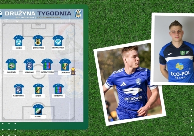 Marceli Gogola i Szymon Kozłowski w „drużynie 20. kolejki IV ligi”