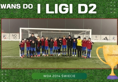 Młodzicy młodsi Wdy Świecie awansowali do I ligi D2