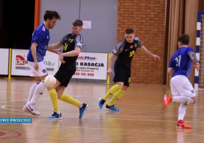 Baraż o II ligę PLF. Trzybramkowa zaliczka rezerw Futsalu Świecie [ZDJĘCIA]