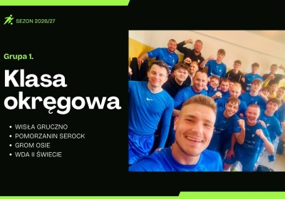 Dąbrowa Chełmińska zdobyta. Pierwsza wygrana Wisły Gruczno w delegacji