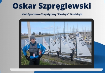 Oskar Szpręglewski żeglował w Mistrzostwach Europy Juniorów w Belgii