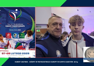 Hubert Grzybek siódmy w mistrzostwach Europy w karate WKF