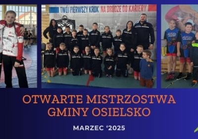 Otwarte Mistrzostwa Gminy Osielsko – grad medali zapaśników ze Świecia i Lniana