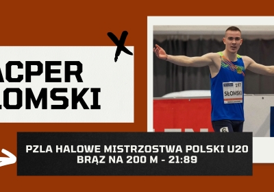 HMP U20. Kacper Słomski wybiegał we Wrocławiu brąz na 200 metrów