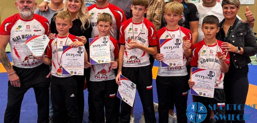Pięciu zapaśników Wisły Świecie na podium w Miliczu