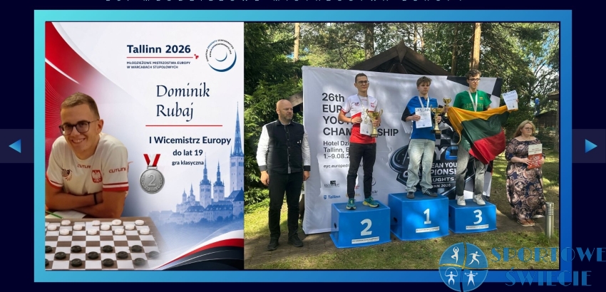 Dominik Rubaj wicemistrzem Europy juniorów do lat 19 [ZDJĘCIA]