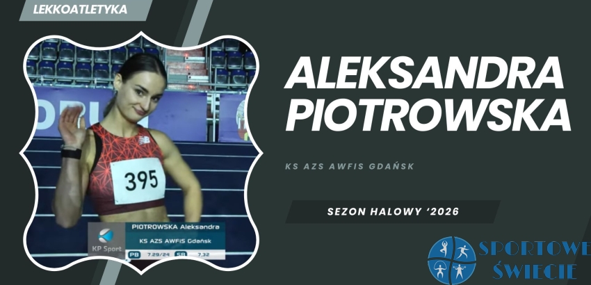 Aleksandra Piotrowska druga na 60 m w memoriale Grzegorza Duneckiego