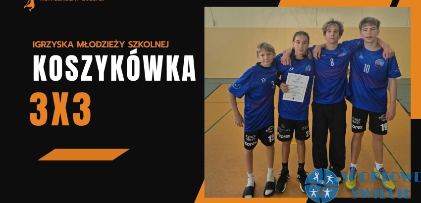 IMS. Koszykarze SP nr 8 Świecie zagrają w finale wojewódzkim 3x3