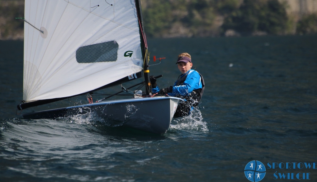 Oskar Szpręglewski żeglował w regatach na jeziorze Garda we Włoszech
