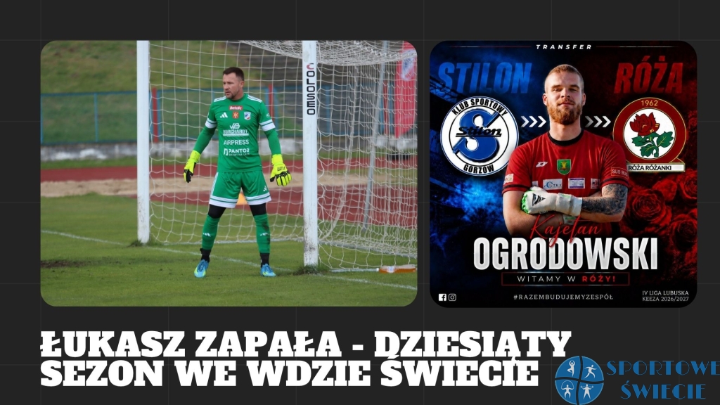Łukasz Zapała dalej z Wdą Świecie. Kajetan Ogrodowski w Róży Różanki