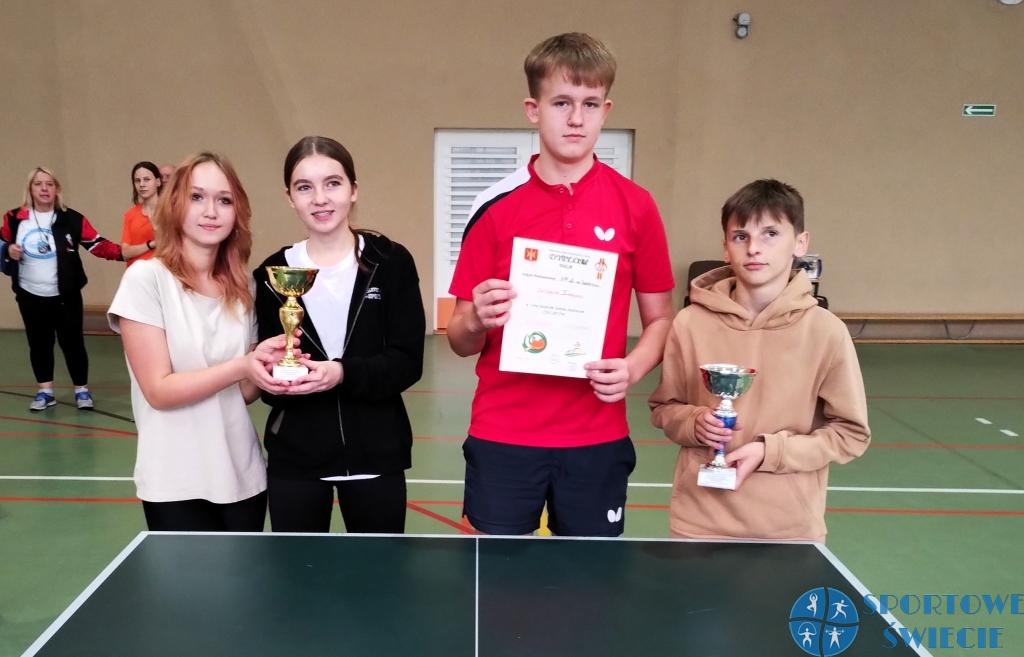 IMS. SP Gruczno i SP nr 2 Świecie mistrzami gminy w tenisa stołowego