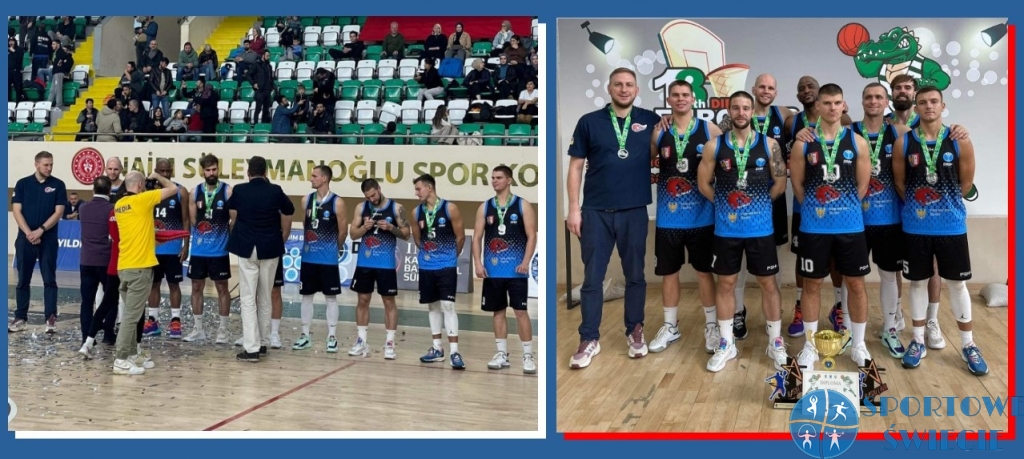 Koszykarze ŚKK Świecie Przemysław Dolny i Mikołaj Lewandowicz zagrali w Pucharze Europy