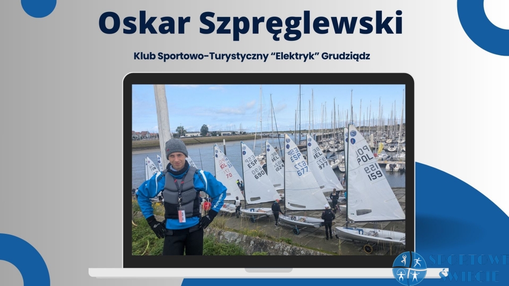 Oskar Szpręglewski żeglował w Mistrzostwach Europy Juniorów w Belgii