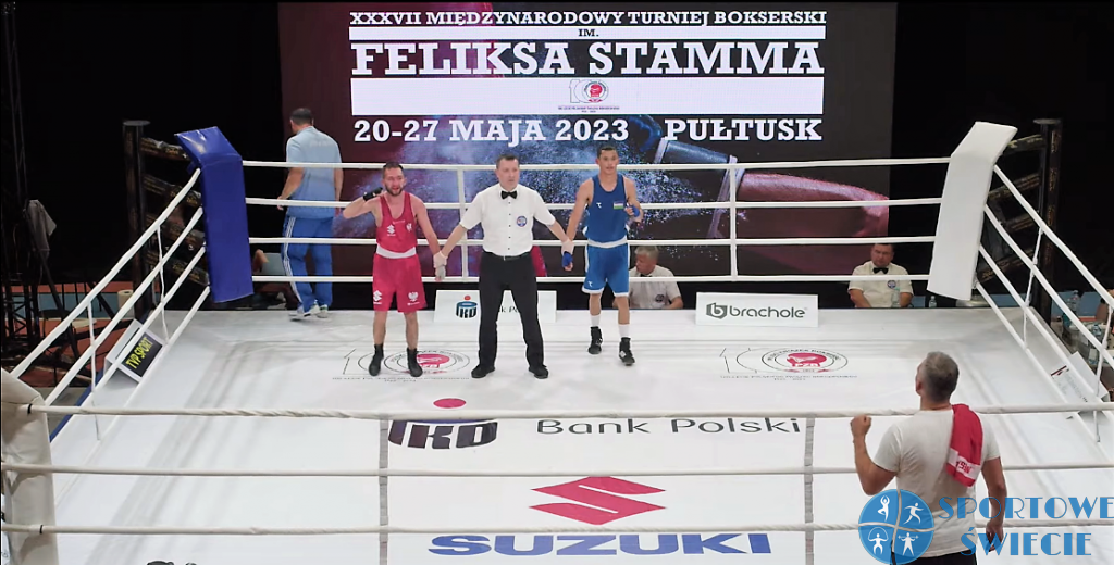 Jakub Słomiński w strefie medalowej memoriału Feliksa Stamma