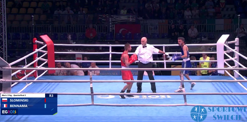 Sędzia przerwał walkę. Jakub Słomiński odpadł z Igrzysk Europejskich