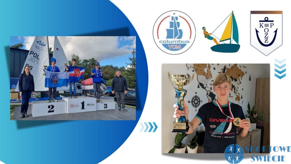 Hubert Pieniążek i Oskar Szpręglewski mistrzami województwa w żeglarstwie