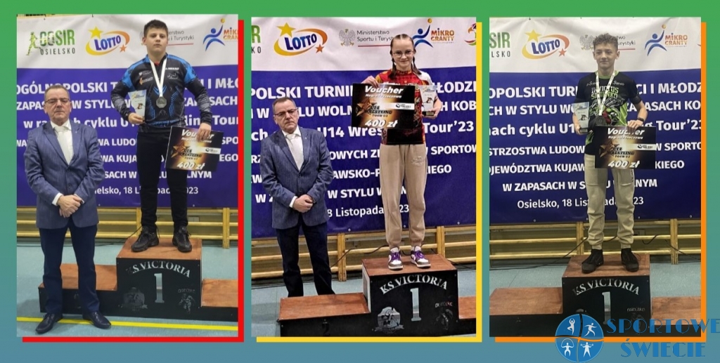 Lena Zbilska, Jakub Kiełpiński i Hubert Dalak triumfują w U14 Wrestling Tour 23 [ZDJĘCIA]