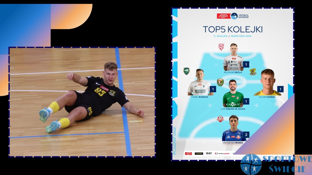 Oliver Zaręba w  TOP5 11. kolejki Fogo Futsal Ekstraklasy