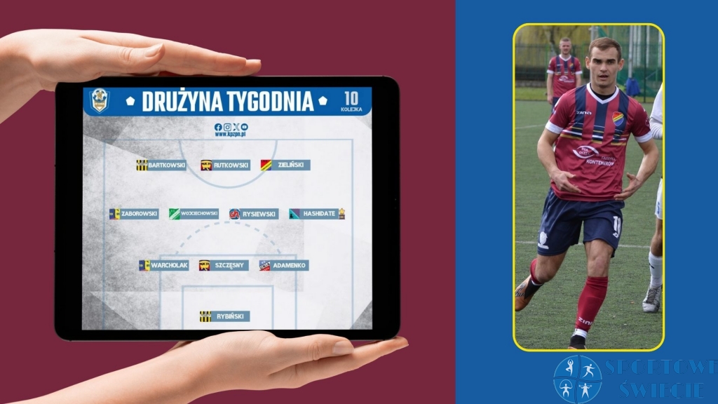 Patryk Zieliński w drużynie 10. kolejki IV ligi