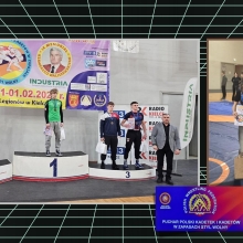 Małgosia Bonna i Jakub Kiełpiński na podium Pucharu Polski w Kielcach