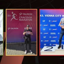 Zawodnicy KS Świecie Biega przebiegli maratony w Krakowie i Wiedniu