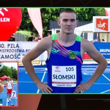 PZLA MP U20. Dwa finały „B” Kacpra Słomskiego w Zamościu