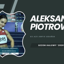 Aleksandra Piotrowska druga na 60 m w memoriale Grzegorza Duneckiego