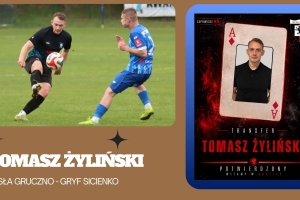Tomasz Żyliński przeszedł z Wisły Gruczno do Gryfa Sicienko