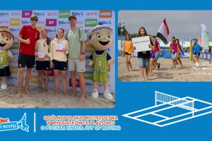 Joker Świecie i Spartakus Lniano zagrali na plaży w Kołobrzegu o puchar Kinder Joy of moving